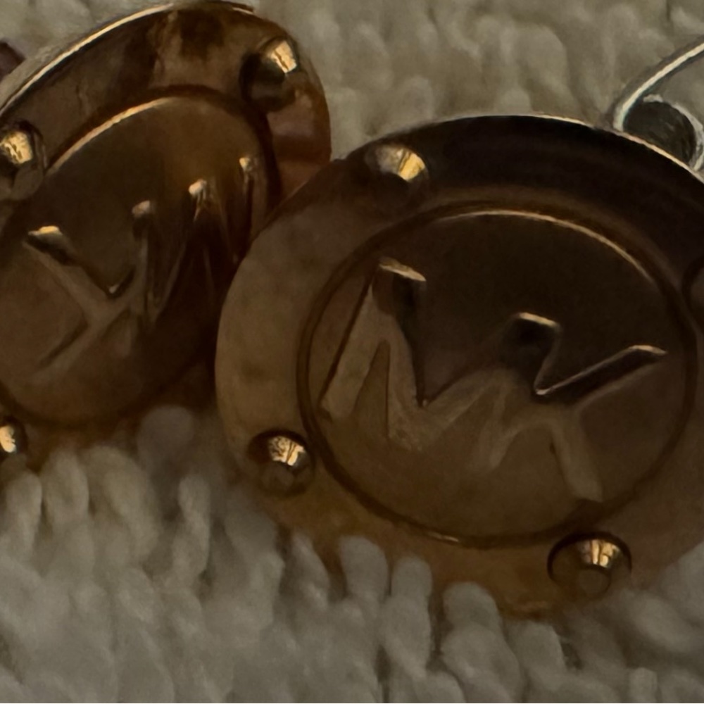 Rose gold post earrings fairly new